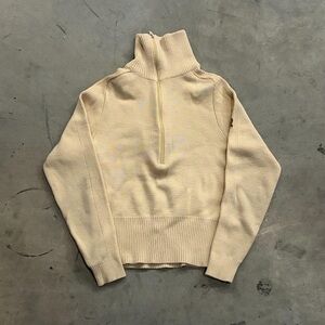 American Vintage Beige Cowl Neck Sweater